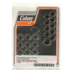 Colony, transmission side cover nut kit. Parkerized Hex