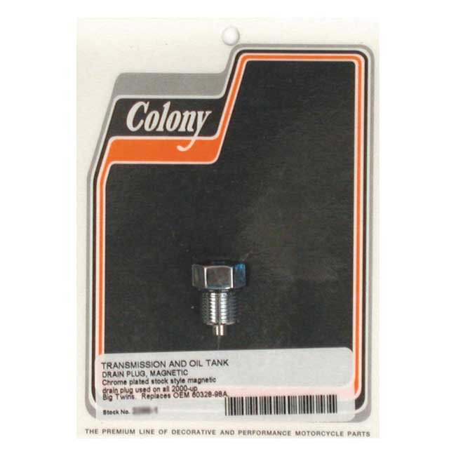 Colony, oil drain plug. Magnetic