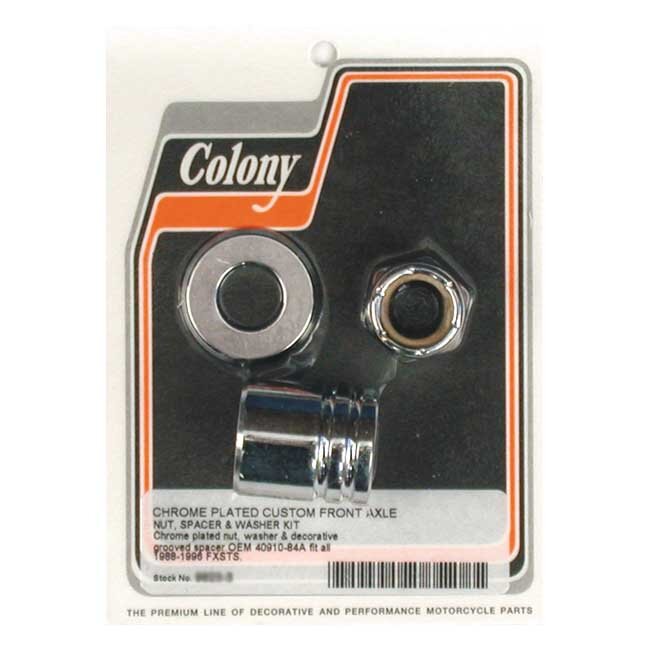 Colony axle spacer kit front, grooved