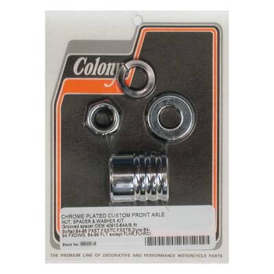 COLONY AXLE SPACER KIT FRONT, GROOVED