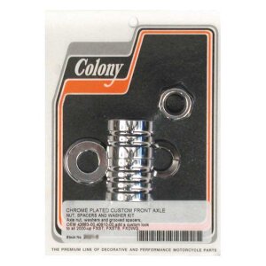 Colony axle spacer kit front, grooved