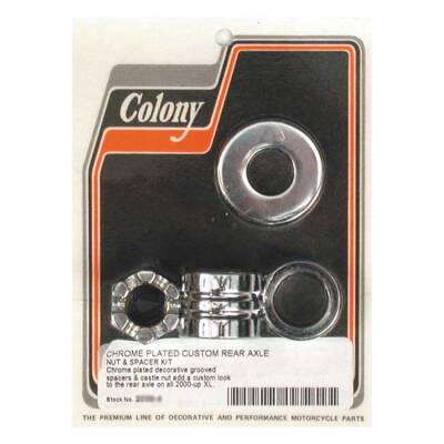 Colony axle spacer kit rear, grooved