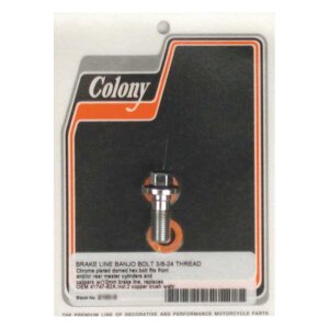 Colony banjo bolts, 3/8-24