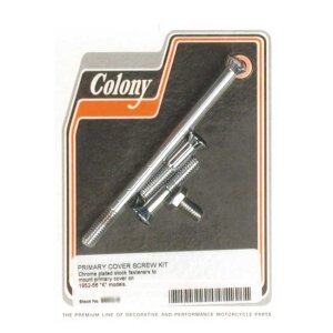 Colony primary mount kit slotted head, chrome