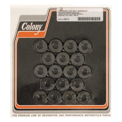 Colony head bolt washer set. Black
