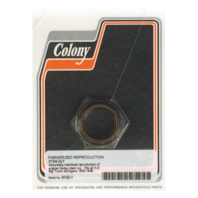 Colony, Springer fork stem nut. Black