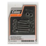 Colony, floorboard and passenger peg mount kit. Black