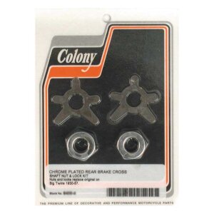 Colony brake shaft lock & nut kit