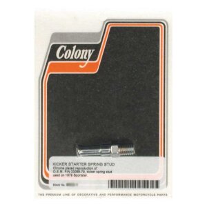 Colony, kickstart return spring stud. Chrome