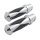 Diamond footpegs, large diameter. female mount. Chrome