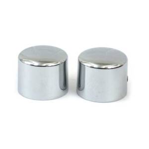 Front axle nut cap kit. Chrome