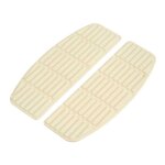 Traditional shaped floorboard pads. rider. White