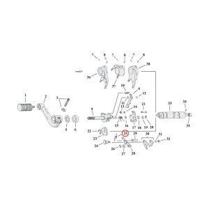 Spring, detent arm transmission