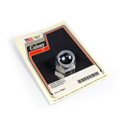 Colony, fork stem nut. Flat bottom. Acorn