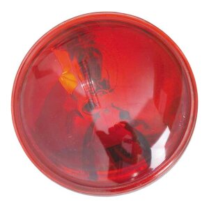 4-1/2" 30w 12v sealed beam unit. Clear red lens