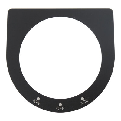 Name plate, ignition switch