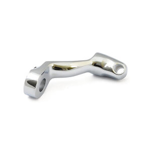 XL Sportster rider foot peg bracket, left. Chrome