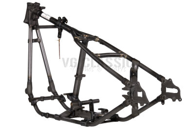 1937er Knucklehead/Big Twin Flathead "Straightleg" Starrrahmen, Rake 25°, ersetzt OEM 2801-36