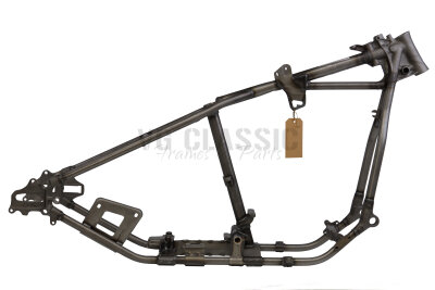 Early 1954er Panhead "Wishbone" Starrrahmen, ohne Hupenbefestigung,  Rake 30°, ersetzt OEM 47000-40A