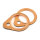 Shovel exhaust gasket. Copper faced | Lieferumfang: Nur ein Teil des abgebildeten Artikels.