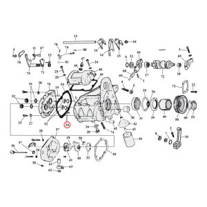 Retaining ring, transmission bearing | Lieferumfang: Nur ein Teil des abgebildeten Artikels.