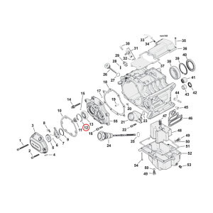 Retaining ring, transm. main/countershaft bearing | Lieferumfang: Nur ein Teil des abgebildeten Artikels.