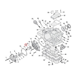 Retaining ring, transm. main/countershaft bearing | Lieferumfang: Nur ein Teil des abgebildeten Artikels.