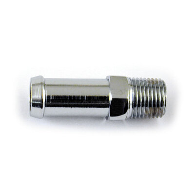 Oil line fitting, straight. Chrome | Lieferumfang: Nur ein Teil des abgebildeten Artikels.