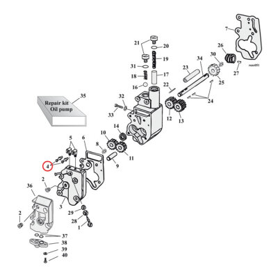 Oil line fitting, straight. Chrome | Lieferumfang: Nur ein Teil des abgebildeten Artikels.