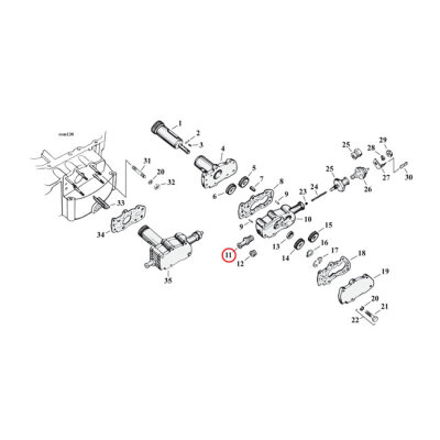 Oil line fitting, straight. Chrome | Lieferumfang: Nur ein Teil des abgebildeten Artikels.