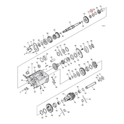 Washer, transmission mainshaft 2nd & 3rd gear -.005" | Lieferumfang: Nur ein Teil des abgebildeten Artikels.