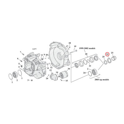 James, oil seal sprocket shaft | Lieferumfang: Nur ein Teil des abgebildeten Artikels.