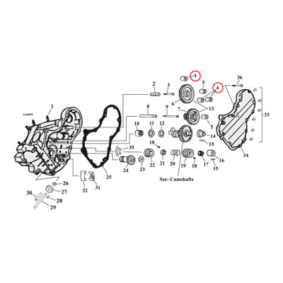 Bushing, idler / circuit breaker gear | Lieferumfang: Nur ein Teil des abgebildeten Artikels.