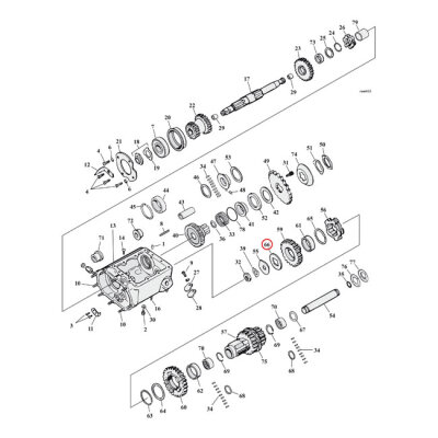 Washer, transmission countershaft gear end .082" | Lieferumfang: Nur ein Teil des abgebildeten Artikels.