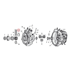 Retaining ring, sprocket shaft bearing | Lieferumfang:...