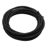 Braided hose 1/2" (12.5mm). Black nylon