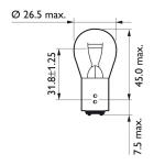 Philips taillight light bulb P21/5W | Lieferumfang: Nur...