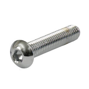 M8 x 80mm buttonhead bolt, chrome | Lieferumfang: Nur ein...