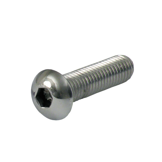 M10 x 30mm buttonhead bolt, polished ss | Lieferumfang: Nur ein Teil des abgebildeten Artikels.