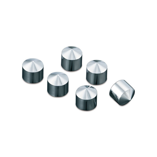 Kuryakyn, Twin Cam peaked rocker box bolt cover 6-pk | Lieferumfang: Nur ein Teil des abgebildeten Artikels.