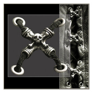 Vest extender Skull side lace | Lieferumfang: Nur ein...