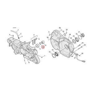 Alto retaining ring, pinion shaft bearing | Lieferumfang: Nur ein Teil des abgebildeten Artikels.