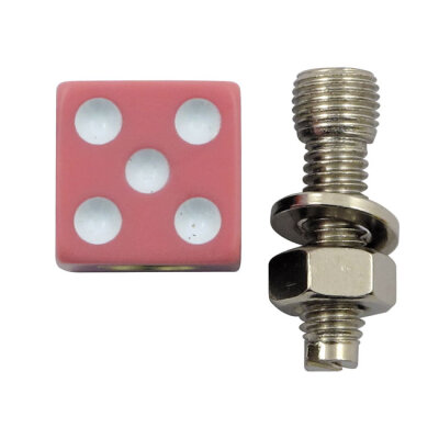 Trik Topz license plate mounts Dice pink | Lieferumfang: Nur ein Teil des abgebildeten Artikels.