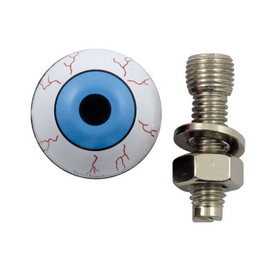 Trik Topz license plate mounts Eye ball blue | Lieferumfang: Nur ein Teil des abgebildeten Artikels.