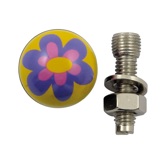 Trik Topz license plate mounts Flower purple | Lieferumfang: Nur ein Teil des abgebildeten Artikels.