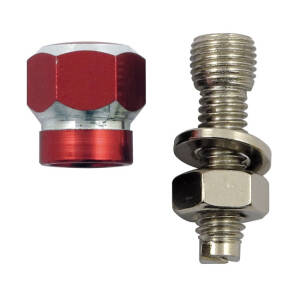 Trik Topz license plate mounts Alloy Twotone hex red |...