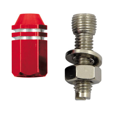 Trik Topz license plate mounts Alloy Twotone hex straight | Lieferumfang: Nur ein Teil des abgebildeten Artikels.