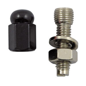 Trik Topz license plate mounts Alloy Twotone hex domed | Lieferumfang: Nur ein Teil des abgebildeten Artikels.