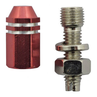 Trik Topz license plate mounts Alloy Two Tone hex straight | Lieferumfang: Nur ein Teil des abgebildeten Artikels.