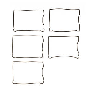 Cometic, lower rocker cover gasket. Rubber |...